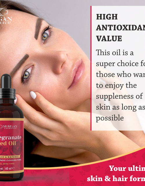 Load image into Gallery viewer, 100% Pure Pomegranate Oil 2 oz by Morgan Cosmetics
