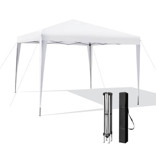 Load image into Gallery viewer, 10 x 10 Feet Outdoor Pop-up Patio Canopy for  Beach and Camp-White

