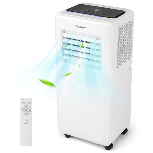 Load image into Gallery viewer, 8000 BTU Portable Air Conditioner with Remote Control and LED Digital Display-White
