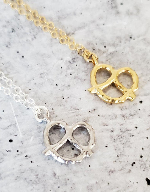 Load image into Gallery viewer, Pretzel Necklace - Ready to ship by Salt and Sparkle
