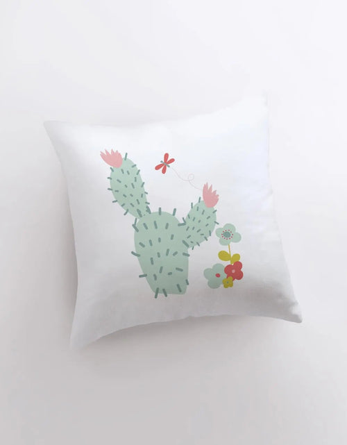 Load image into Gallery viewer, Prickly Green Cactus | Pillow Cover | Good Vibes Only|Cactus Pillow | Positive Vibes | South Western | Succulent Pillow | Cactus Pillow Case by UniikPillows
