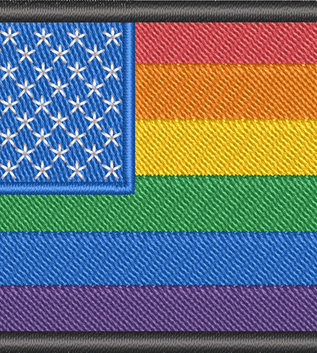 LGBTQ Morale Patch by Proud Libertarian