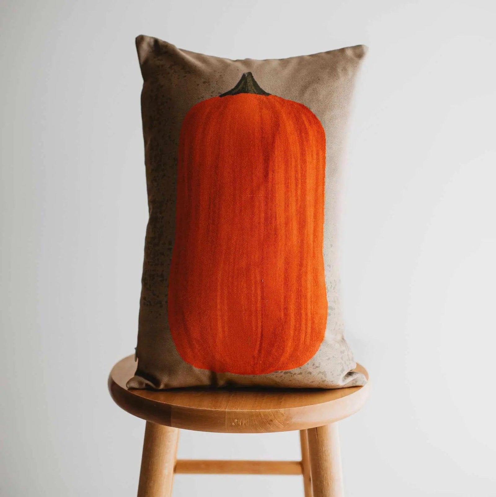 Primitive Fall Pumpkin Lumbar Pillow Cover | 12x18 Thanksgiving Décor | Fall Decor | Room Decor | Decorative Pillows | Gift for her by UniikPillows