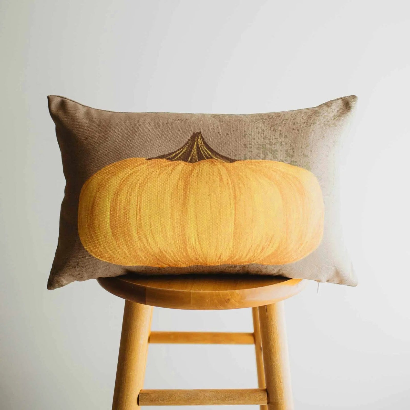 Primitive Fall Pumpkin Lumbar Pillow Cover | 12x18 Thanksgiving Décor | Fall Decor | Room Decor | Decorative Pillows | Gift for her by UniikPillows