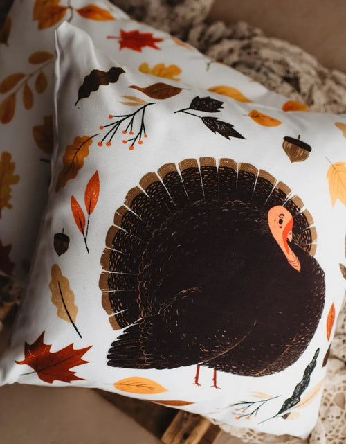 Load image into Gallery viewer, Primitive Give Thanks Pillow Cover |  Thanksgiving decor | Farmhouse Pillows | Country Decor | Fall Throw Pillows | Cute Throw Pillow | Gift by UniikPillows
