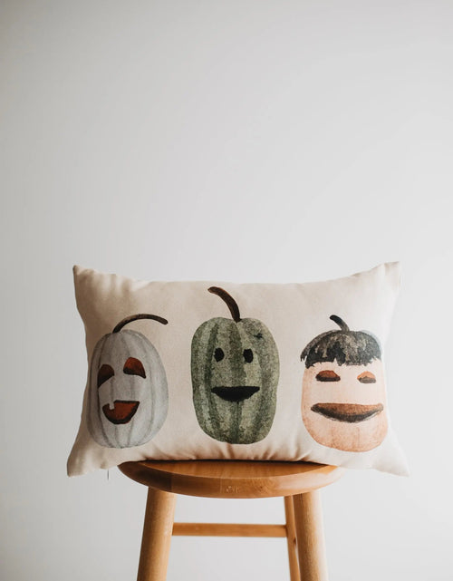 Load image into Gallery viewer, Primitive Pumpkin Decor Pillow Cover |  Thanksgiving Décor | Farmhouse Pillows | Country Decor | Fall Throw Pillows | Cute Throw Pillows by UniikPillows
