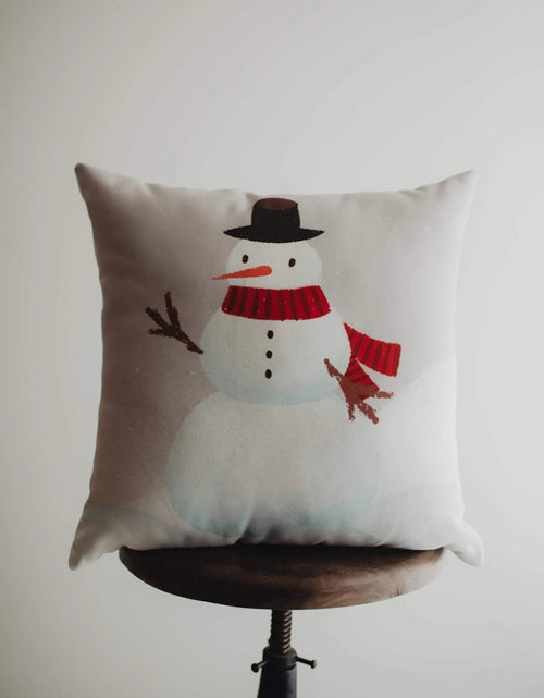Load image into Gallery viewer, Primitive Snowman Throw Pillow Cover | Primitive Christmas Decor | Bedroom Decor | Christmas Gift | Best Friend Christmas Gift | Room Decor by UniikPillows
