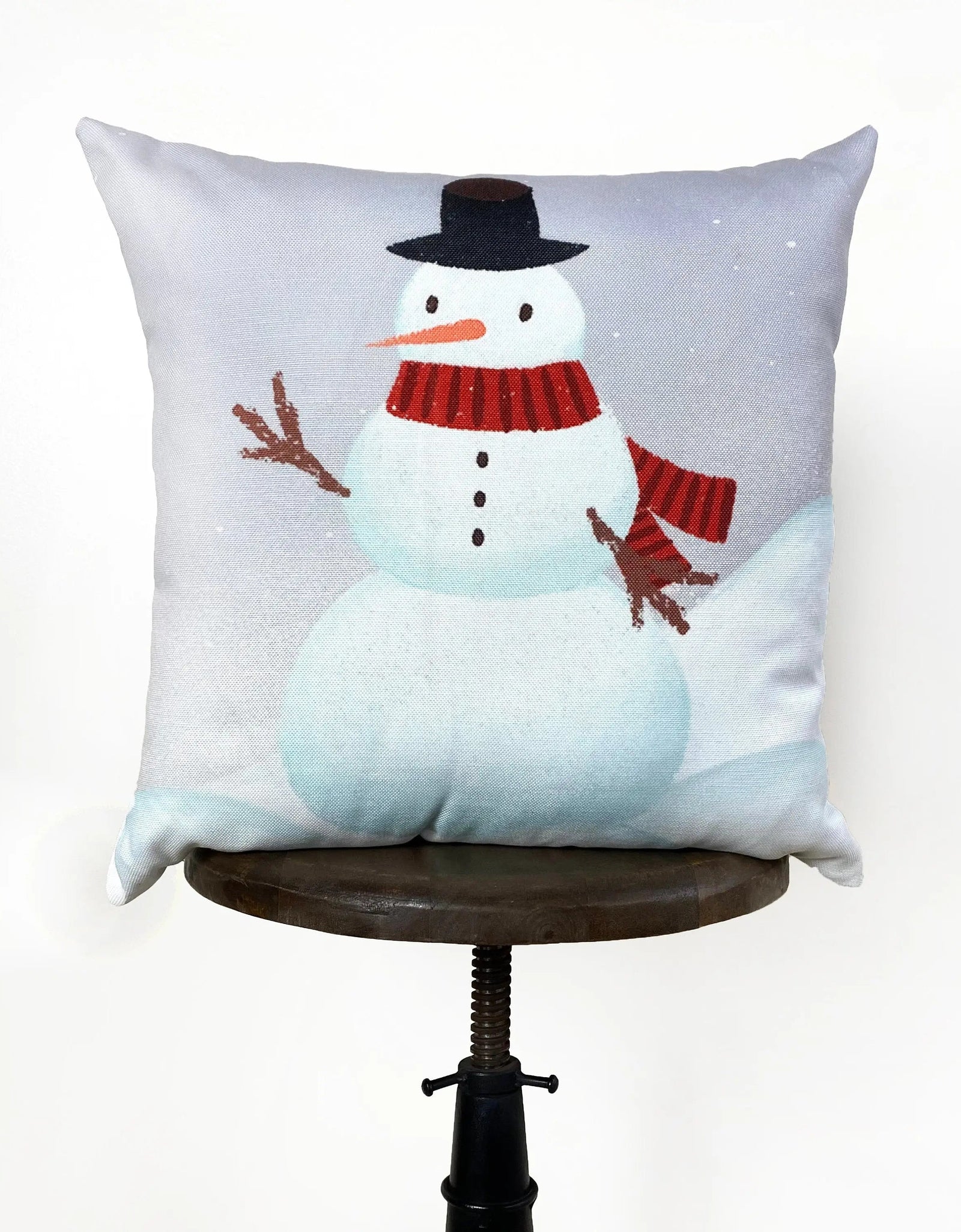 Primitive Snowman Throw Pillow Cover | Primitive Christmas Decor | Bedroom Decor | Christmas Gift | Best Friend Christmas Gift | Room Decor by UniikPillows