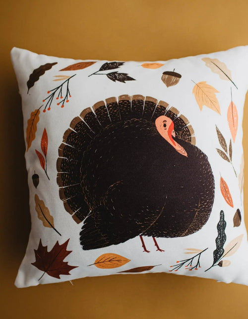 Load image into Gallery viewer, Primitive Turkey Pillow Cover |  Thanksgiving decor | Farmhouse Pillows | Country Decor | Fall Throw Pillows | Cute Throw Pillows | Gift by UniikPillows
