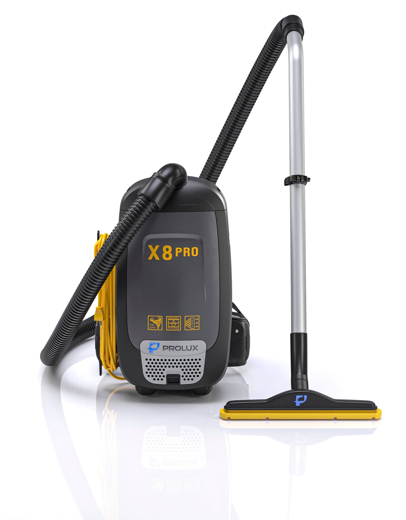 Prolux X8 Pro Commercial Backpack Vacuum w/ Deluxe 1 1/2" Tool Kit by Prolux Cleaners