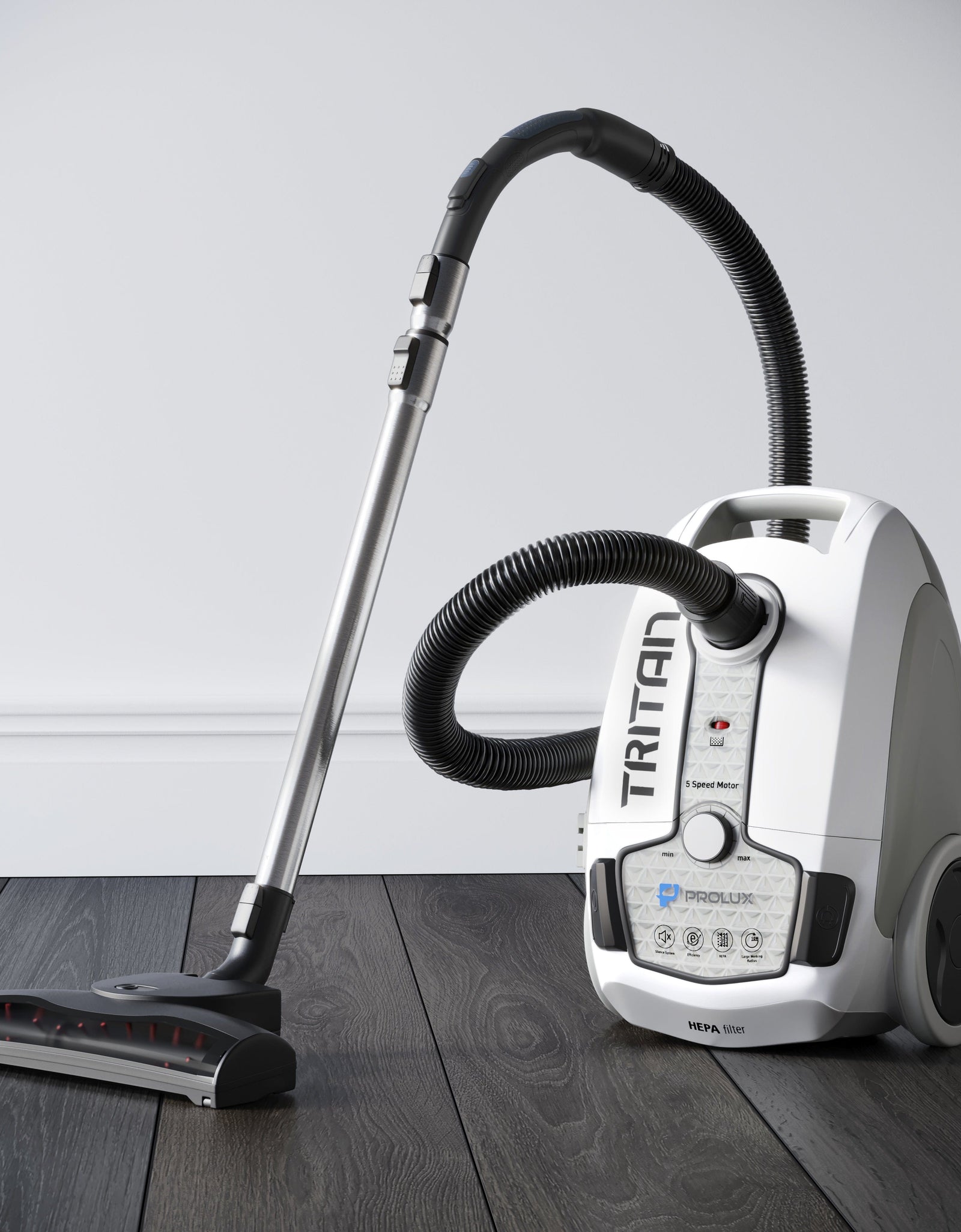 Prolux Tritan Canister Vacuum with Sealed HEPA Filtration and 12 Amp Motor by Prolux Cleaners