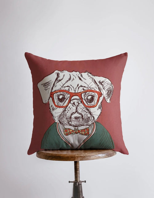 Load image into Gallery viewer, Pug | Pillow Cover | Throw Pillow | Home Decor | Wilderness | Rustic Home Decor | Funky | Christmas Gifts | Room decor | Bedroom Decor by UniikPillows

