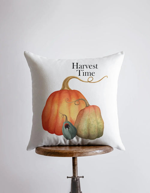 Load image into Gallery viewer, Pumpkin Harvest Time Pillow Cover |  Modern Farmhouse | Farmhouse Pillows | Country Decor | Fall Throw Pillows | Cute Throw Pillows by UniikPillows
