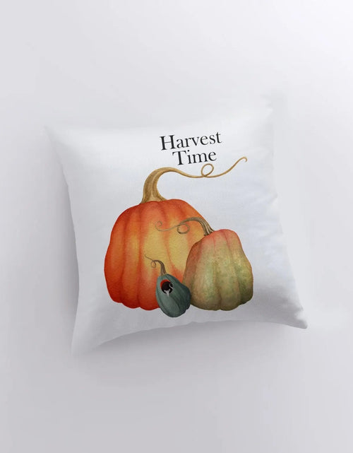 Load image into Gallery viewer, Pumpkin Harvest Time Pillow Cover |  Modern Farmhouse | Farmhouse Pillows | Country Decor | Fall Throw Pillows | Cute Throw Pillows by UniikPillows
