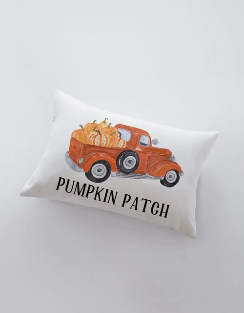 Load image into Gallery viewer, Pumpkin Patch Truck| 18x12 | Pillow Cover | Fall Decoration | Thanksgiving Décor | Fall Décor | Room Décor | Decorative Pillows | Gift by UniikPillows
