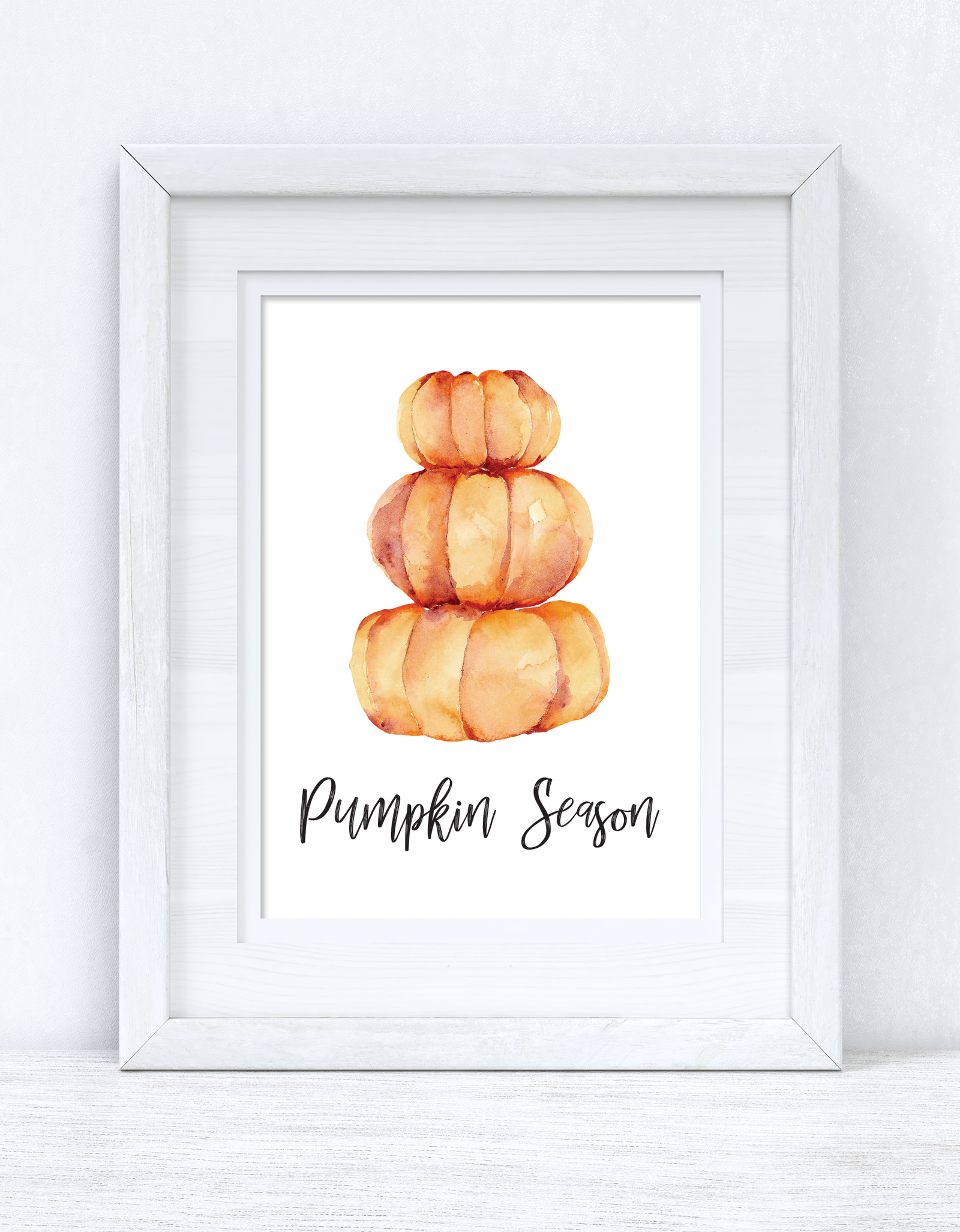 Pumpkin Season Tier Autumn Seasonal Wall Home Decor Print by WinsterCreations™ Official Store