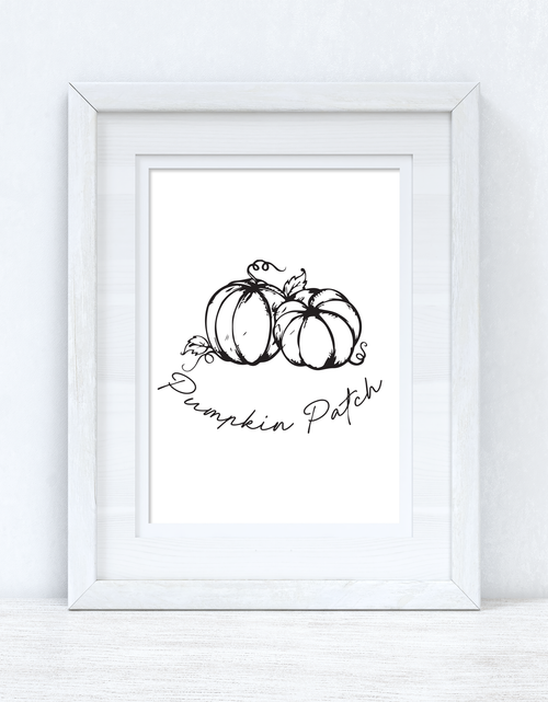 Load image into Gallery viewer, Pumpkin Patch Autumn Seasonal Wall Home Decor Print by WinsterCreations™ Official Store
