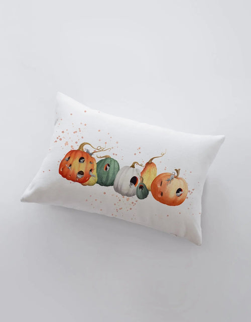 Load image into Gallery viewer, Pumpkins and Mice Pillow Cover | 18x12 | Modern Farmhouse | Primitive Decor | Home Decor | Gift for her | Sofa Pillows by UniikPillows
