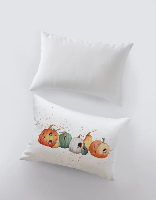 Load image into Gallery viewer, Pumpkins and Mice Pillow Cover | 18x12 | Modern Farmhouse | Primitive Decor | Home Decor | Gift for her | Sofa Pillows by UniikPillows
