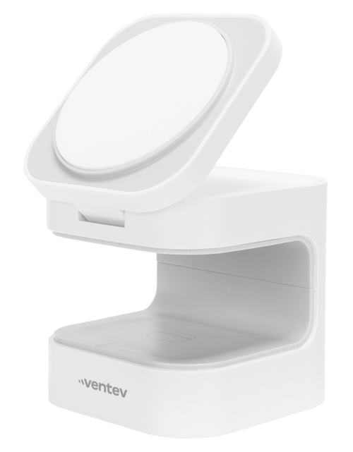 Load image into Gallery viewer, Ventev 15W Qi2 Wireless Charging Cube 2-in-1 White by Ventev
