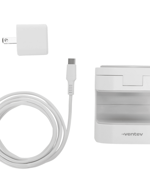 Load image into Gallery viewer, Ventev 15W Qi2 Wireless Charging Cube 2-in-1 White by Ventev
