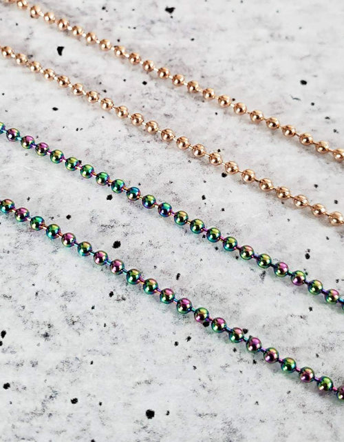 Load image into Gallery viewer, QUEER Rainbow Heart Necklace by Salt and Sparkle

