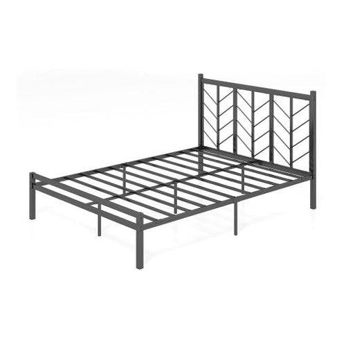 Load image into Gallery viewer, Queen Size Platform Bed with Headboard and Metal Frame-Queen Size
