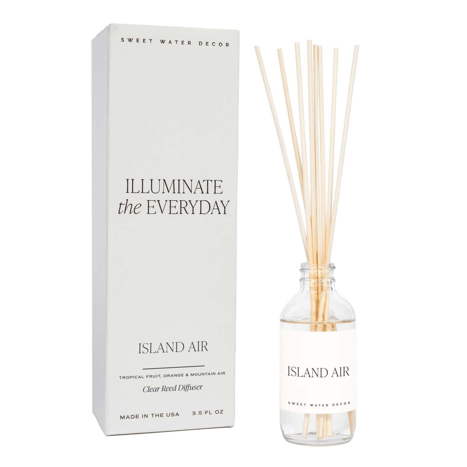 Island Air Clear Reed Diffuser by Sweet Water Decor