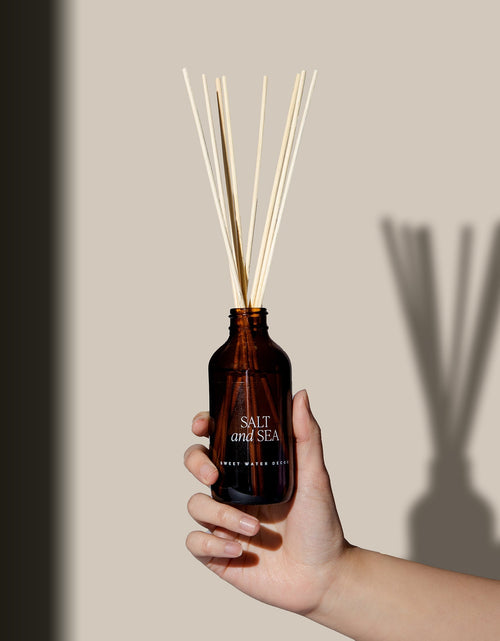 Load image into Gallery viewer, Salt and Sea Amber Reed Diffuser by Sweet Water Decor

