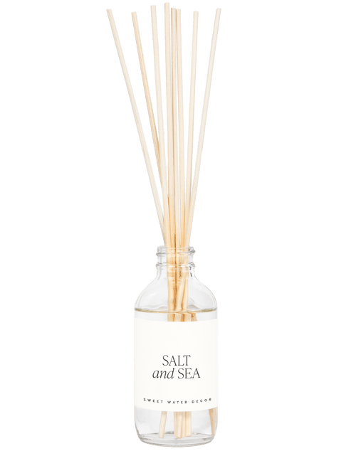 Load image into Gallery viewer, Salt and Sea Clear Reed Diffuser by Sweet Water Decor
