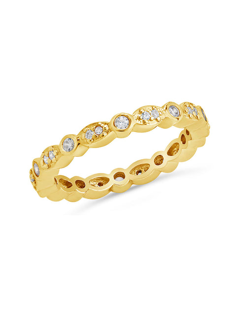 Load image into Gallery viewer, Sterling Silver CZ Bezel Band Ring by Sterling Forever
