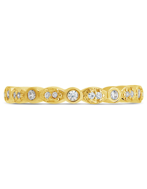 Load image into Gallery viewer, Sterling Silver CZ Bezel Band Ring by Sterling Forever
