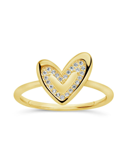 Load image into Gallery viewer, Sterling Silver Mabel CZ Heart Ring by Sterling Forever
