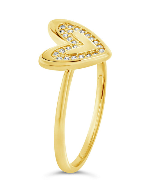 Load image into Gallery viewer, Sterling Silver Mabel CZ Heart Ring by Sterling Forever
