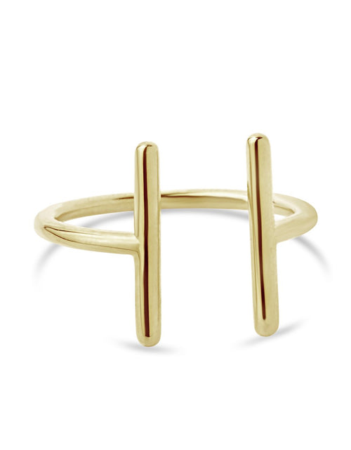 Load image into Gallery viewer, Sterling Silver Parallel Bar Ring by Sterling Forever
