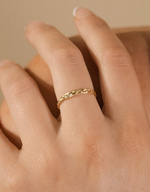 Load image into Gallery viewer, Sterling Silver Braided Twist Band by Sterling Forever
