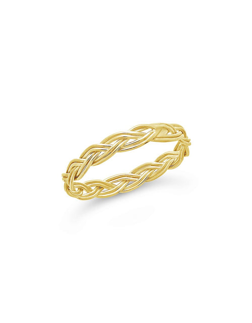Load image into Gallery viewer, Sterling Silver Braided Twist Band by Sterling Forever

