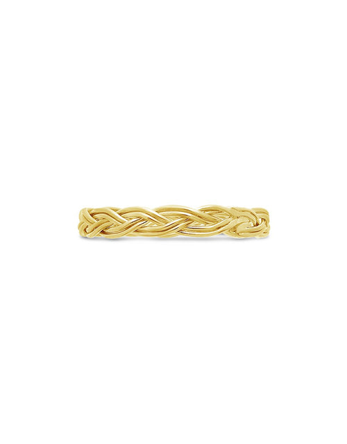 Load image into Gallery viewer, Sterling Silver Braided Twist Band by Sterling Forever
