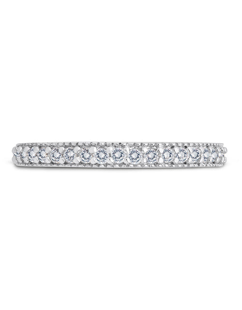 Load image into Gallery viewer, Sterling Silver Thin CZ Band Ring by Sterling Forever

