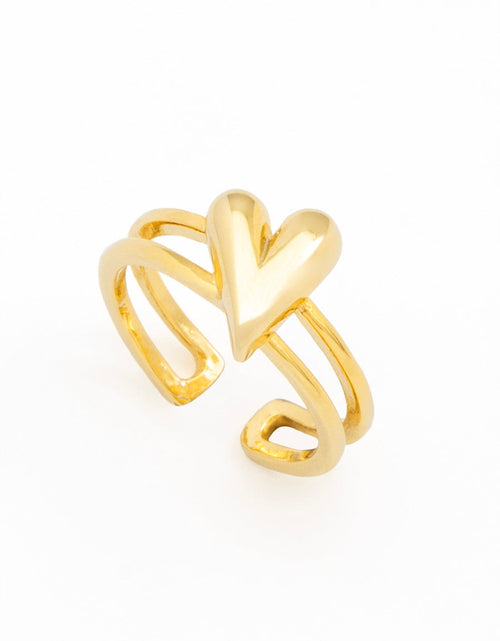 Load image into Gallery viewer, Aurea Heart Adjustable Ring by ZENZII
