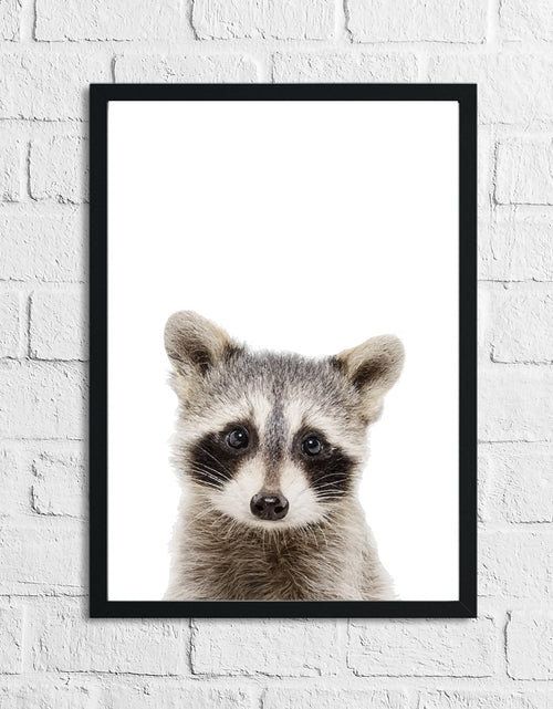 Load image into Gallery viewer, Raccoon Animal Woodlands Nursery Children's Room Wall Decor Print by WinsterCreations™ Official Store
