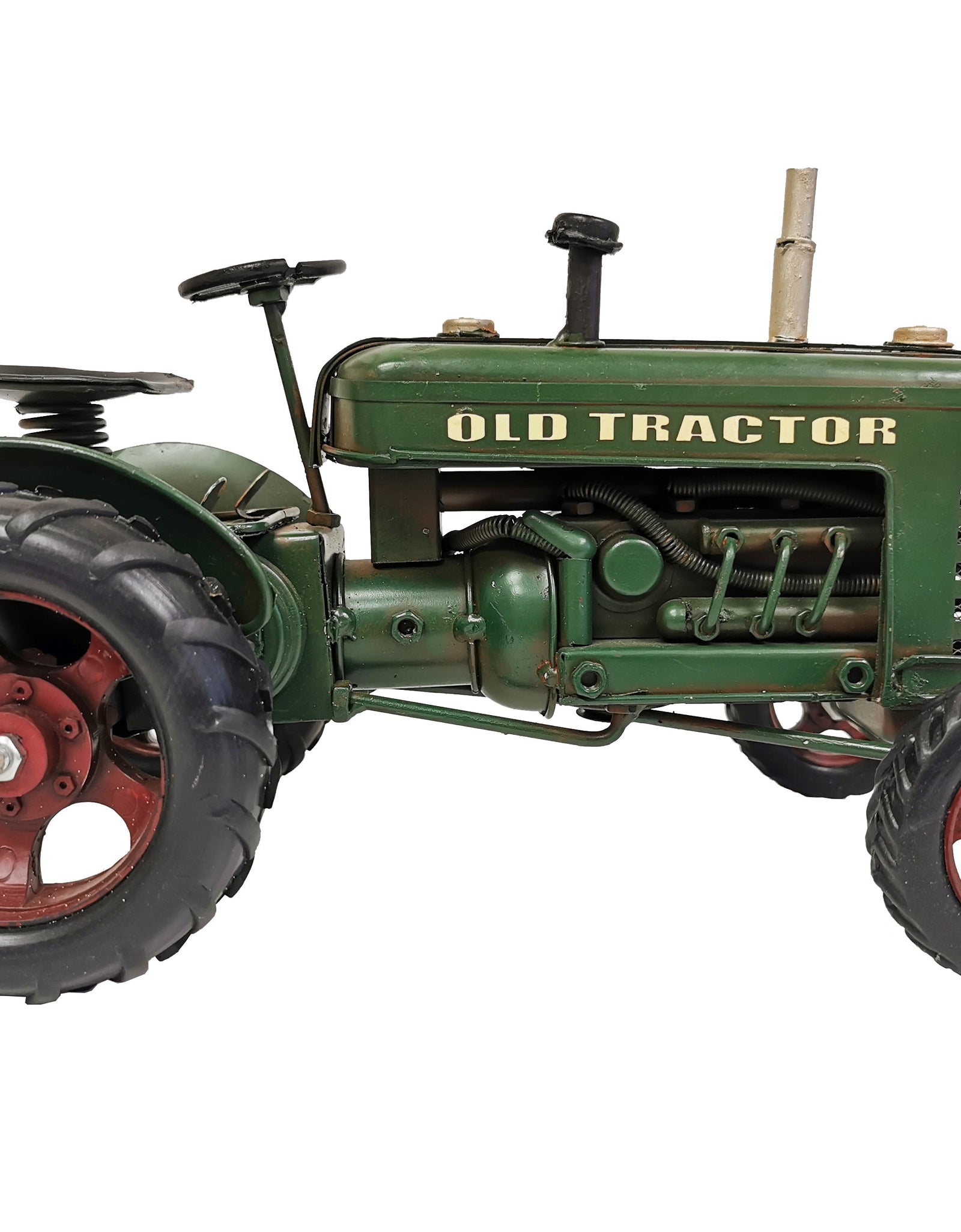 Green "Old Tractor" Metal Model by Peterson Housewares & Artwares