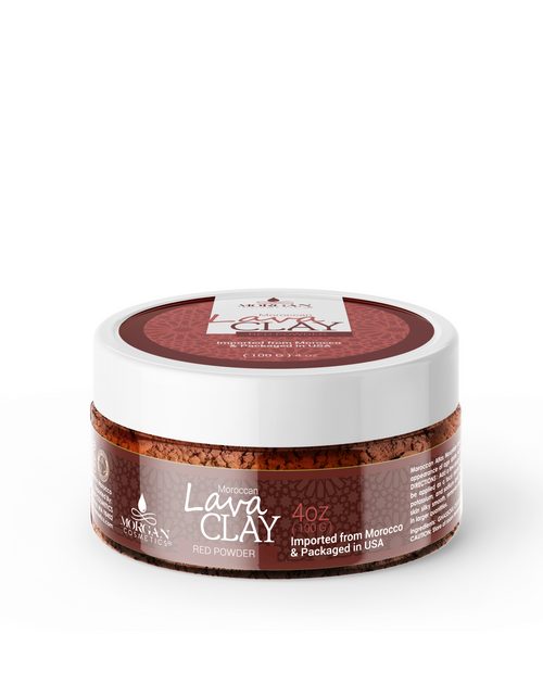 Load image into Gallery viewer, Moroccan Red Lava Clay Mask 100 gram by Morgan Cosmetics
