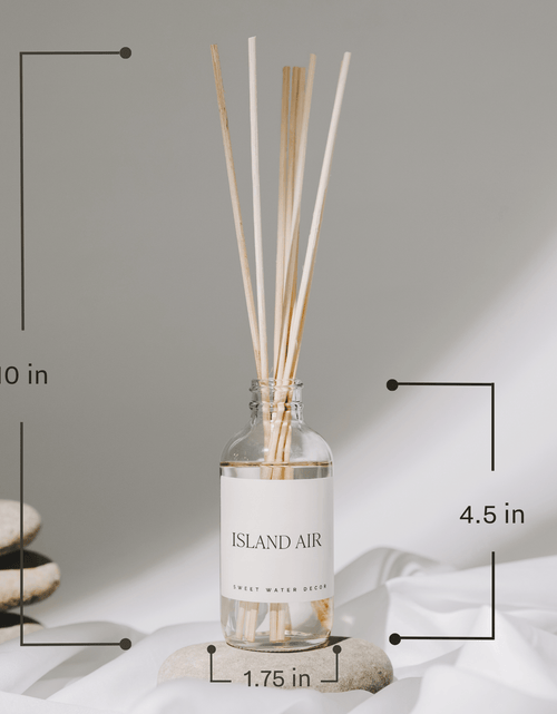 Load image into Gallery viewer, Island Air Clear Reed Diffuser by Sweet Water Decor
