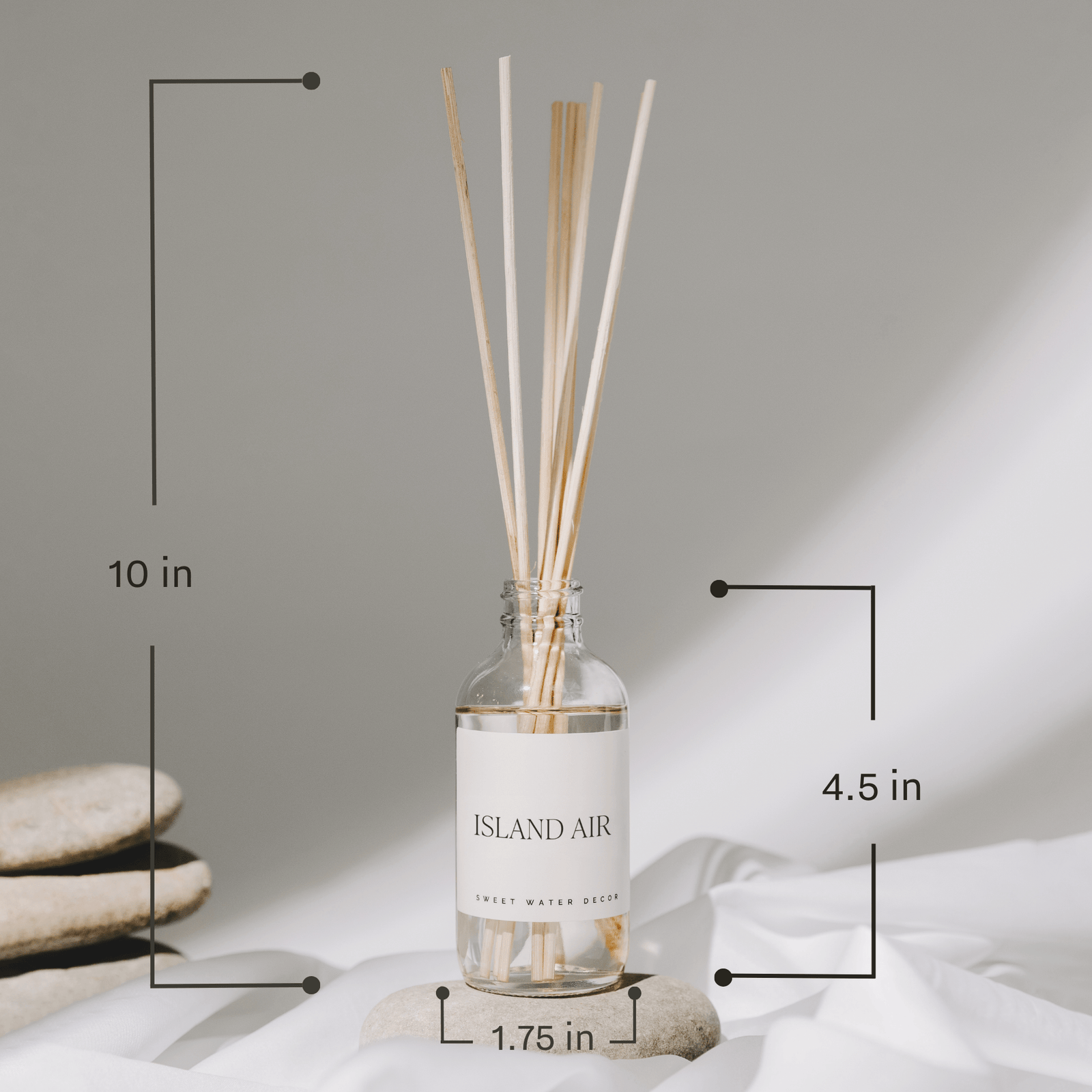 Island Air Clear Reed Diffuser by Sweet Water Decor