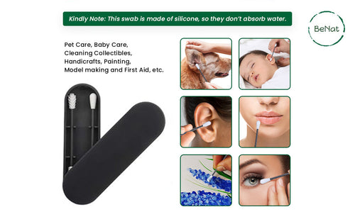 Load image into Gallery viewer, Reusable Silicone Cotton Swab -2 Pack by BeNat
