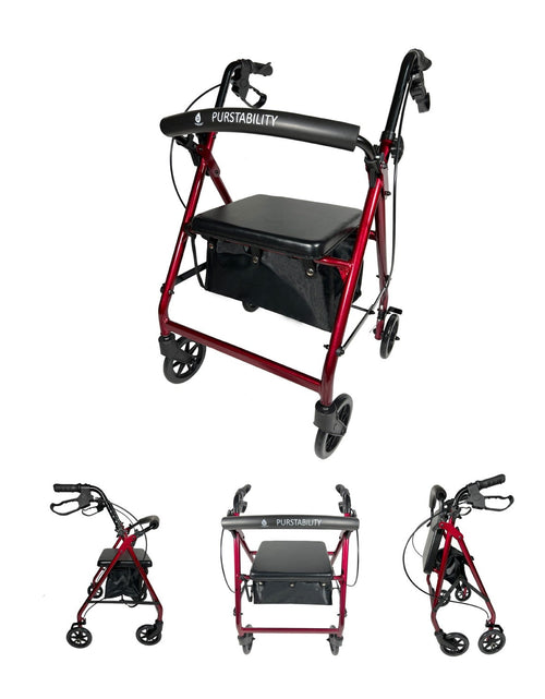Load image into Gallery viewer, Purstability Rollator Walker by Pursonic
