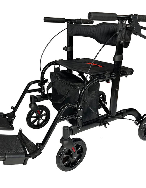 Load image into Gallery viewer, 2 IN 1 Rolling Rollator Walker by Pursonic
