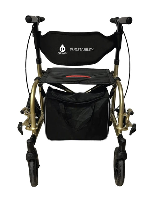 Load image into Gallery viewer, 2 IN 1 Rolling Rollator Walker by Pursonic

