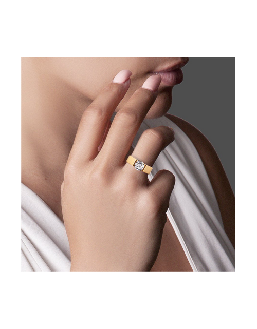 Load image into Gallery viewer, RG093G B.Tiff Gold 2 ct Round Solitaire Engagement Ring by B.Tiff New York
